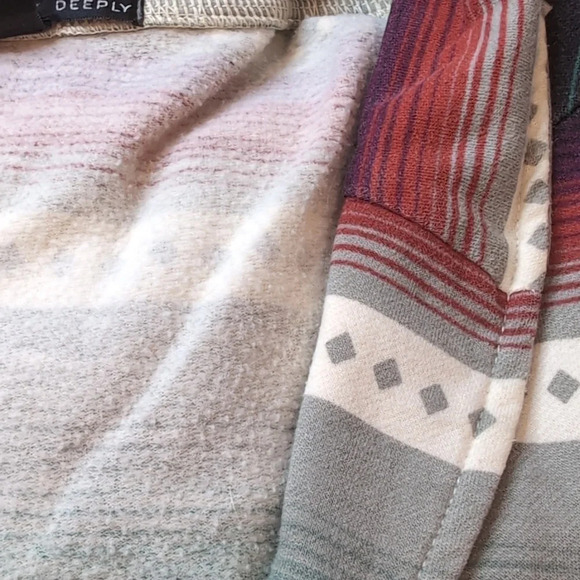 Truly Madly Deeply Aztec Western Button Down Cardigan Style Sweater Women Small - Picture 5 of 8